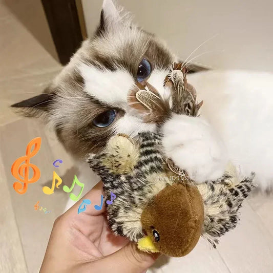 Fluffy Bird Cat Toy